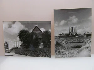 Alsen Breitenburg Breitenburger Portland-Zementfabrik Zwei große Fotos um 1950 - Bild 1 von 7