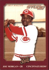 2002 Studio Classic First Ballot Cincinnati Reds Baseball Card #8 Joe Morgan/90