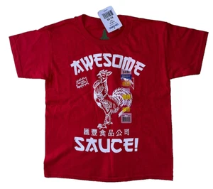 Licensed Tee Sriracha Red Size M/M 8 Graphic Design Awesome Sauce New With Tag - Picture 1 of 5