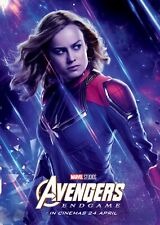 Marvel Art Print Poster Wall Decor Avengers: Endgame Film Captain Marvel Gift
