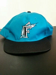 Florida Marlins Vintage Grosscap Green Brim Two Tone Snap Back Hat NEW!! - Picture 1 of 9