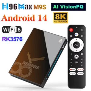 H96 MAX M9S AI VisionPQ TV Box RK3576 Android 14 Wifi6 BT5.4 1000M Media Player - Picture 1 of 15