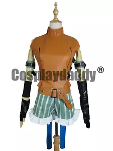 Traje de Anime Japonés Final Fantasy X Rikku Disfraz de Cosplay E001 - Imagen 1 de 6