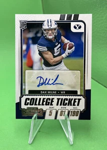 DAX MILNE 2021 Panini Contenders Draft Picks Auto #285 BYU Cougars RC - Picture 1 of 2