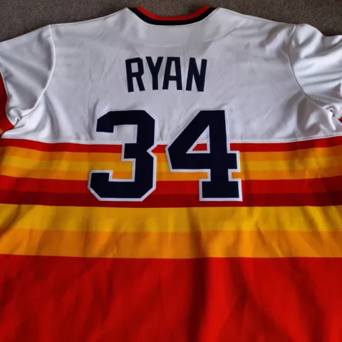 Nolan Ryan Jersey Adult 2XL Nike Retro Houston Astros Cooperstown MLB Men Cover