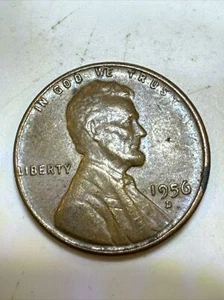 1956 D Lincoln Wheat Penny Error, L On The Rim - Picture 1 of 2