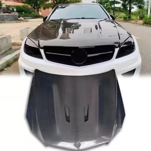 Carbon Fiber Black Series Style Hood For Mercedes-Benz C-Class W204 C63 07-14 - Picture 1 of 6