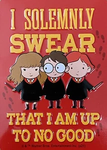 Harry Potter Magnet I Solemnly Swear That I Am Up To No Good Warner Brothers - Picture 1 of 5