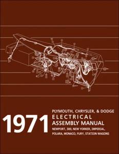 1971 Furia Polara Monaco Eléctrico Montaje Manual Cableado Dodge Plymouth - Imagen 1 de 3