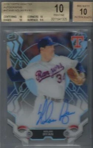 Autógrafos Topps High Tek 2019 #Htanr Nolan Ryan BGS 10 impecable - Imagen 1 de 3