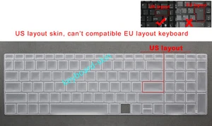 US Keyboard Skin Cover for HP Envy 15-ed 15m-ed 15-ee 15m-ee 17-cg 17m-cg 17-ch - Picture 1 of 6