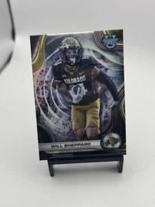 2024 Bowman University Best- - Will Sheppard Colorado Buffaloes Football Card - Picture 1 of 2