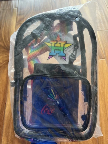 Houston Astros Pride Clear Rainbow Mini Backpack  10K SGA 6/20 -Fast Ship Cover