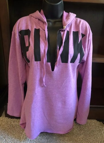 UNDERCOVER Felpa con cappuccio rosa Victoria Secret XSmall