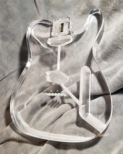 The Very LAST amazing Vintage 2015,USA clear Acrylic guitar body.For a TL neck - Picture 1 of 15