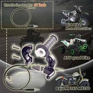 TWIST THROTTLE GRIPS CABLE FOR MONSTER MOTO MEGA MOTO MM-B80 MM-B105 MINI BIKE - Picture 1 of 5