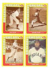 1991 Swell Baseball Greats - CLEVELAND INDIANS Team Set