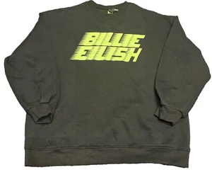 H&M Divided Women Medium Black Long Sleeve Billie Eilish Fleece I3 - Picture 1 of 4