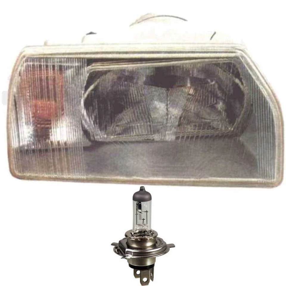 Halogen Scheinwerfer rechts für Skoda Favorit 88-12.94 H4 ohne Motor Blinker - Bild 1 von 1