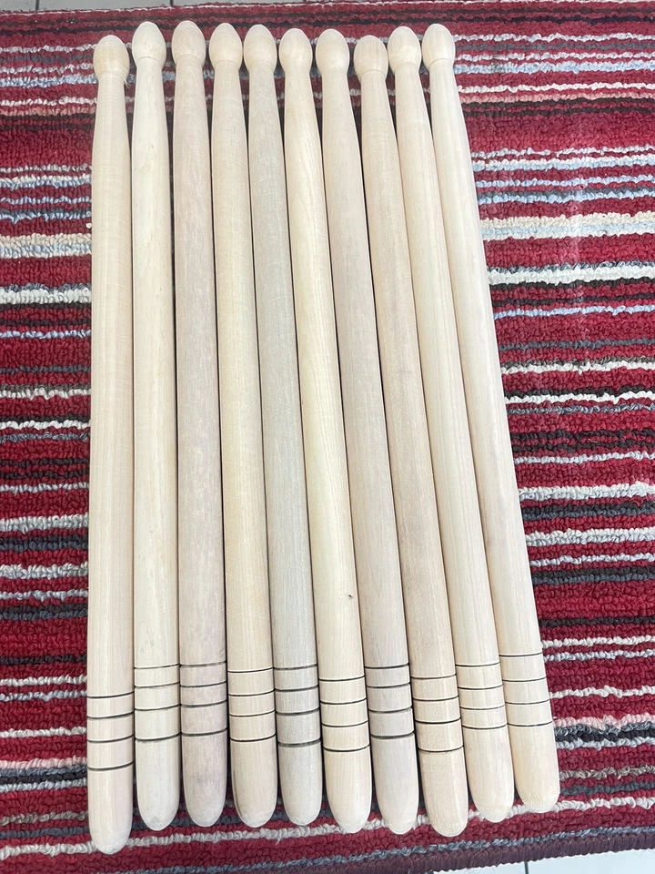 Baquetas Cola de Avispa Tarola Banda Tamborazo Hechas En Sinaloa 5 Pares Foto 1 de 1