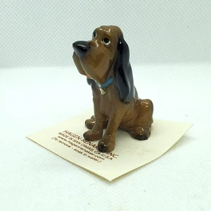 Figura de perro Hagen Renaker Bloodhound 1 7/8 pulgadas de alto marrón NUEVO - Imagen 1 de 6