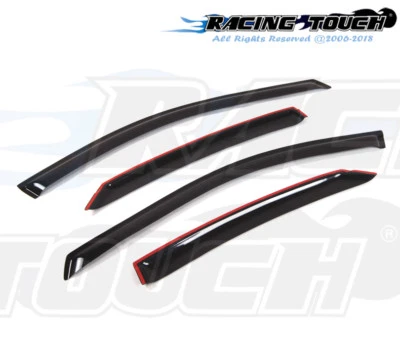 For Ford Taurus Sedan 96-05 Dark Grey Out-Channel Window Visor Sun Guard 4pcs - Image 1 of 4