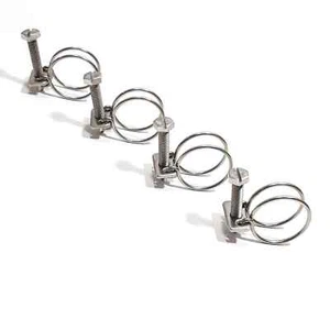 Abrazaderas de manguera calefactora de acero inoxidable estilo fábrica para VL RB30 (R31 y Patrulla) - Imagen 1 de 4
