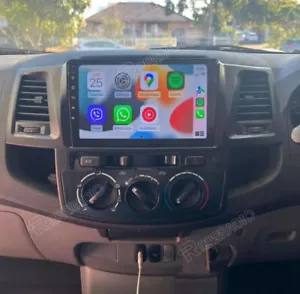 For Toyota Hilux 2005-2015 9 Android 15 Apple CarPlay Car Stereo GPS Head Unit - Picture 1 of 17