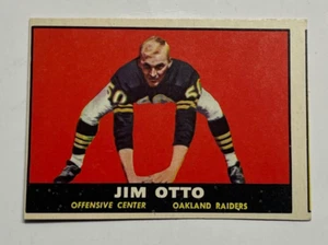 Jim Otto Raiders Rookie 1961 Topps #182 - Imagen 1 de 5