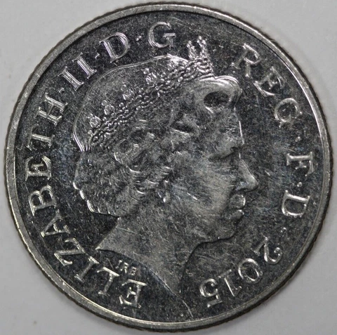 2015 Great Britain 10 Pence, Queen Elizabeth II Cover