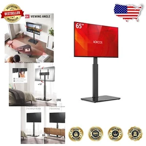 Versatile Swivel TV Stand, Holds 32-70 inches TVs with 8-Level Height Adjustment - Picture 1 of 11