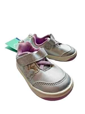 Surprize by Stride Rite Baby Girls 3 Sneakers Shoes Flutter Butterflies Sparkly - Image 1 of 4