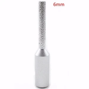 6mm 1/4" Dia Brazed Diamond Profile Wheel Router Bit Routing Stone Grit 60 Shank - Picture 1 of 5