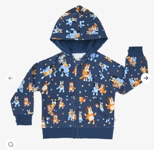 Little Sleepies BLUEY DANCE MODE ZIP HOODIE SIZE 4 *NWT* - Picture 1 of 8