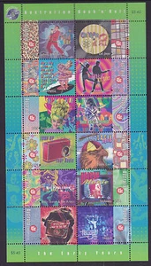 1998 Australian Rock'n'Roll CTO Sheetlet - Melbourne Vic 3000 - Picture 1 of 1