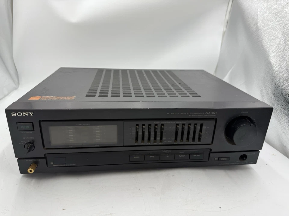 Sony TA-AX301 Amplifier HiFi Stereo Vintage Home Audio Phono 2 Channel Equalizer - Image 1 of 4