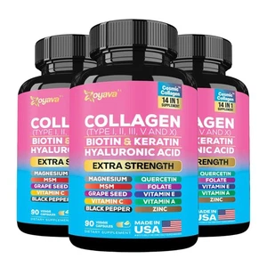 Combo de suplemento todo en uno de colágeno Zoyava, suplemento de soporte para cabello y articulaciones - Imagen 1 de 12