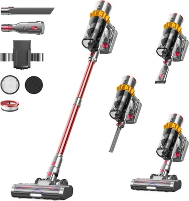 Cordless Vacuum Cleaner 48Kpa/580W/60Min, Rechargeable Wall-Mounted/1.5L Vacuum - Image 1 of 4