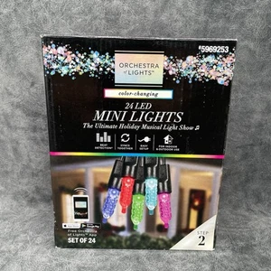24 Gemmy Orchestra of Lights Color-Changing Faceted Mini LED Lights - NEW - Picture 1 of 10
