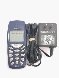 Vintage Nokia 3390 (AT&T) mit Original Ladegerät, GSM nimmt Simkarte, NPM-8 - Bild 1 von 14