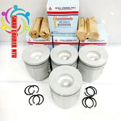 Engine Piston Assembly Set STD Fit For Mitsubishi Fuso FE 1992-2004 ME220470 OEM - Image 1 of 3