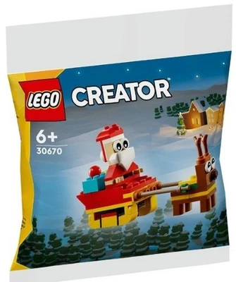 Рождественский праздничный набор LEGO Santa's Sleigh Ride полиэтиленовый пакет (30670) - Изображение 1 из 2