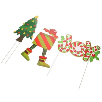  2 Pieces Dekorative Gartenstecker Dekostecker Weihnachtshof -Dekorationen - Bild 1 von 4