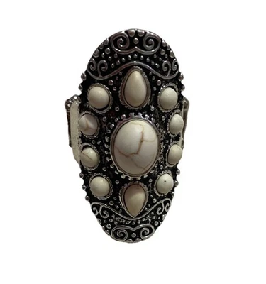 Папарацци камень восход солнца белое кольцо новое с тегами размер 7 - Изображение 1 из 3