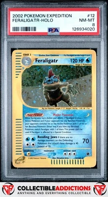 2002 Pokemon Expedition #12 Feraligatr PSA 8 - Image 1 of 2
