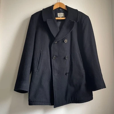 Vtg L.L.Bean Men Navy Coat Sterlingwear of Boston Anchor Collection Tall XL USA - Image 1 of 4