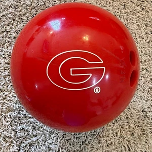 RARO Bola de Bolos Brunswick Rojo UGA Universidad de Georgia Bulldogs UGA - Imagen 1 de 10