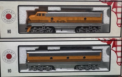 Stewart/Kato HO F7A B Fase II Late D&RGW 4 RAYAS AMARILLO Motorizado Diesel NUEVO Foto 1 de 2