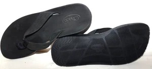 Chaco Damen klassische Leder Flip Flop Sandale, schwarz, Größe 8 M, JCH108488 - Bild 1 von 4
