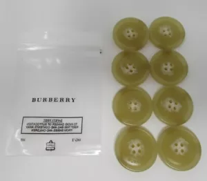 BURBERRY TRENCH COAT AUTHENTIC REPLACEMENT BUTTONS CREAM 20MM SET OF 8 BRAND NEW - Picture 1 of 2